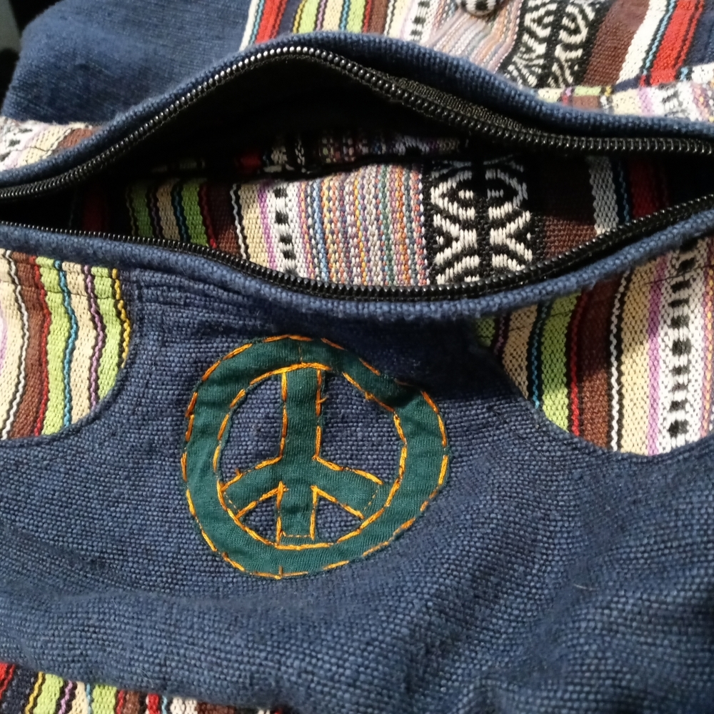 🏤🐼HANDMADE MESSENGER NEPAL BAG - Picture 3 of 16